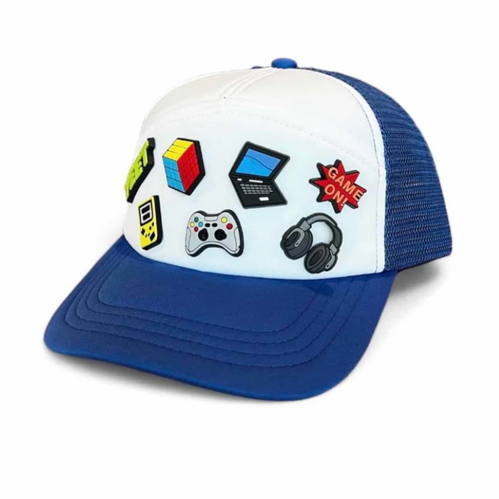 Interchangeable charm Trucker hat for kids